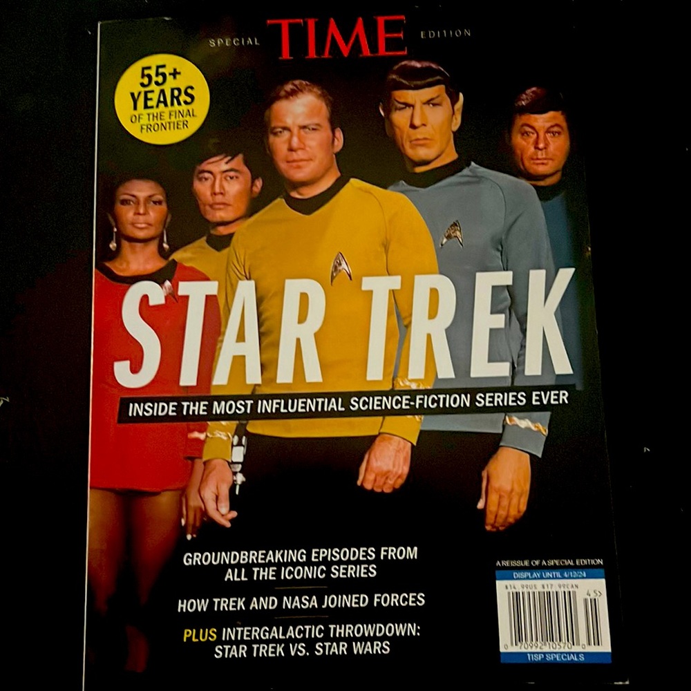 Star trek Magazine, 55 years of the final frontier, collectible magazine